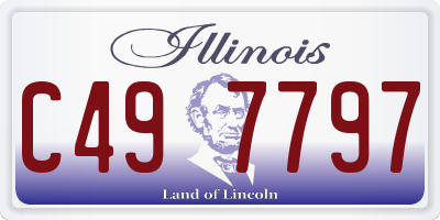 IL license plate C497797