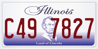 IL license plate C497827