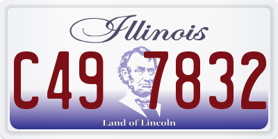 IL license plate C497832