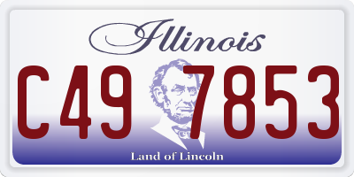 IL license plate C497853