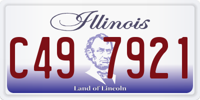 IL license plate C497921