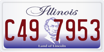 IL license plate C497953