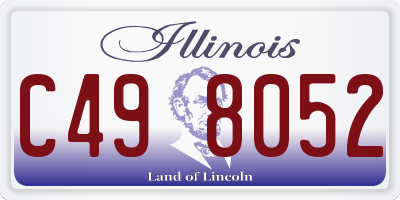 IL license plate C498052