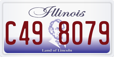 IL license plate C498079