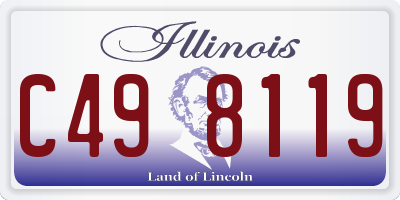 IL license plate C498119