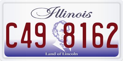 IL license plate C498162