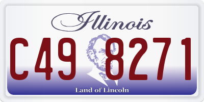 IL license plate C498271