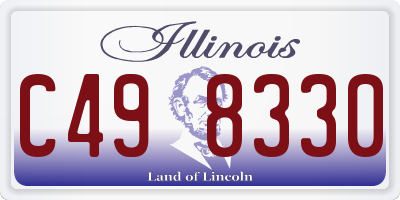 IL license plate C498330