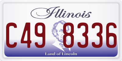 IL license plate C498336