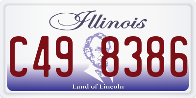 IL license plate C498386