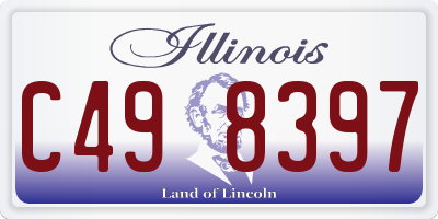 IL license plate C498397