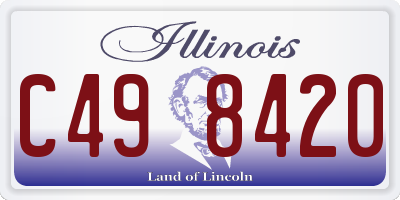 IL license plate C498420
