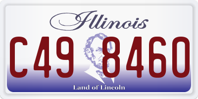 IL license plate C498460