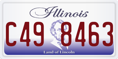 IL license plate C498463