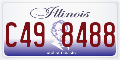 IL license plate C498488