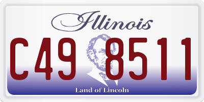 IL license plate C498511