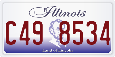 IL license plate C498534