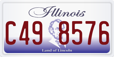 IL license plate C498576