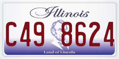 IL license plate C498624