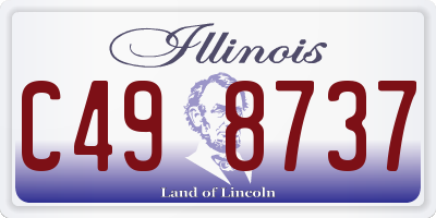 IL license plate C498737