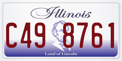 IL license plate C498761