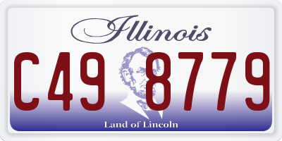 IL license plate C498779