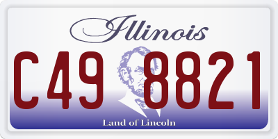 IL license plate C498821