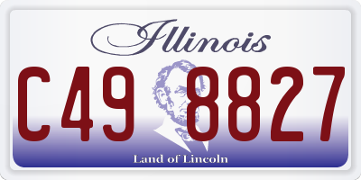 IL license plate C498827