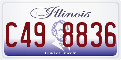 IL license plate C498836
