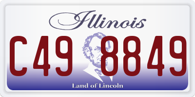 IL license plate C498849