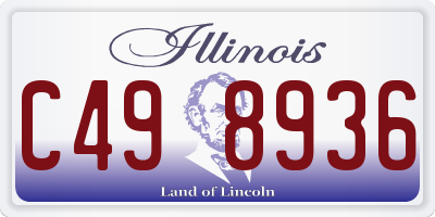 IL license plate C498936