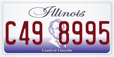 IL license plate C498995