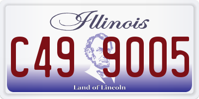 IL license plate C499005