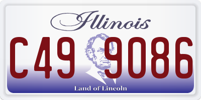IL license plate C499086