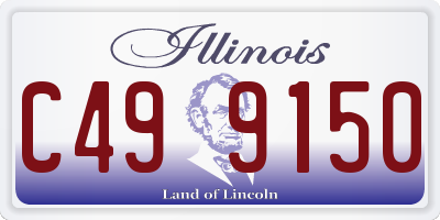 IL license plate C499150