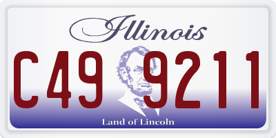 IL license plate C499211