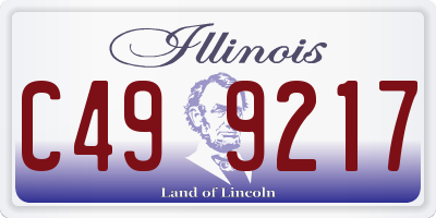 IL license plate C499217