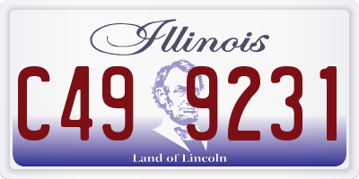 IL license plate C499231