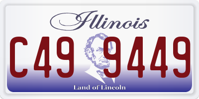 IL license plate C499449
