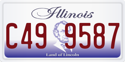 IL license plate C499587