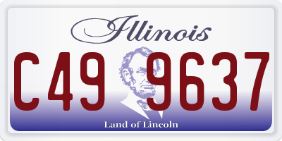 IL license plate C499637