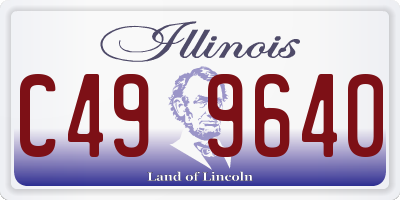 IL license plate C499640