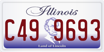 IL license plate C499693