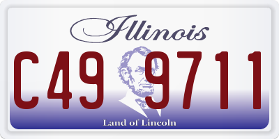 IL license plate C499711