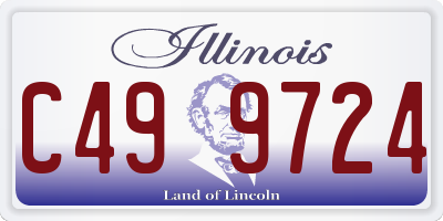 IL license plate C499724