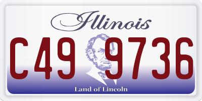 IL license plate C499736