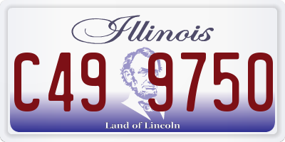IL license plate C499750