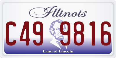 IL license plate C499816
