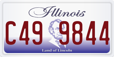 IL license plate C499844