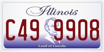 IL license plate C499908